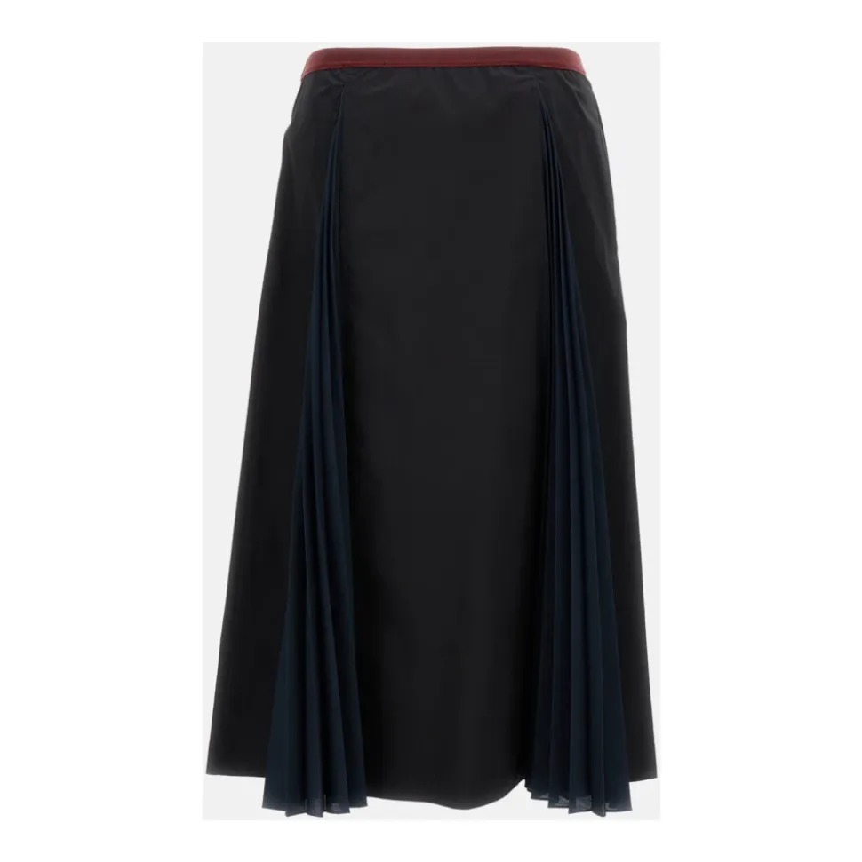 Falda midi acampanada