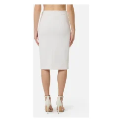 Falda midi con detalle de logo