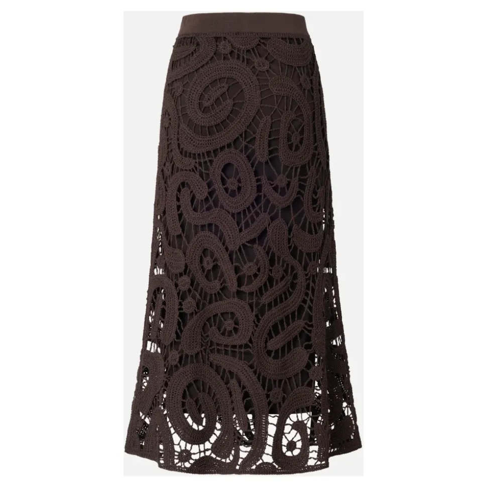 Falda Midi de Crochet Maestrale PINKO