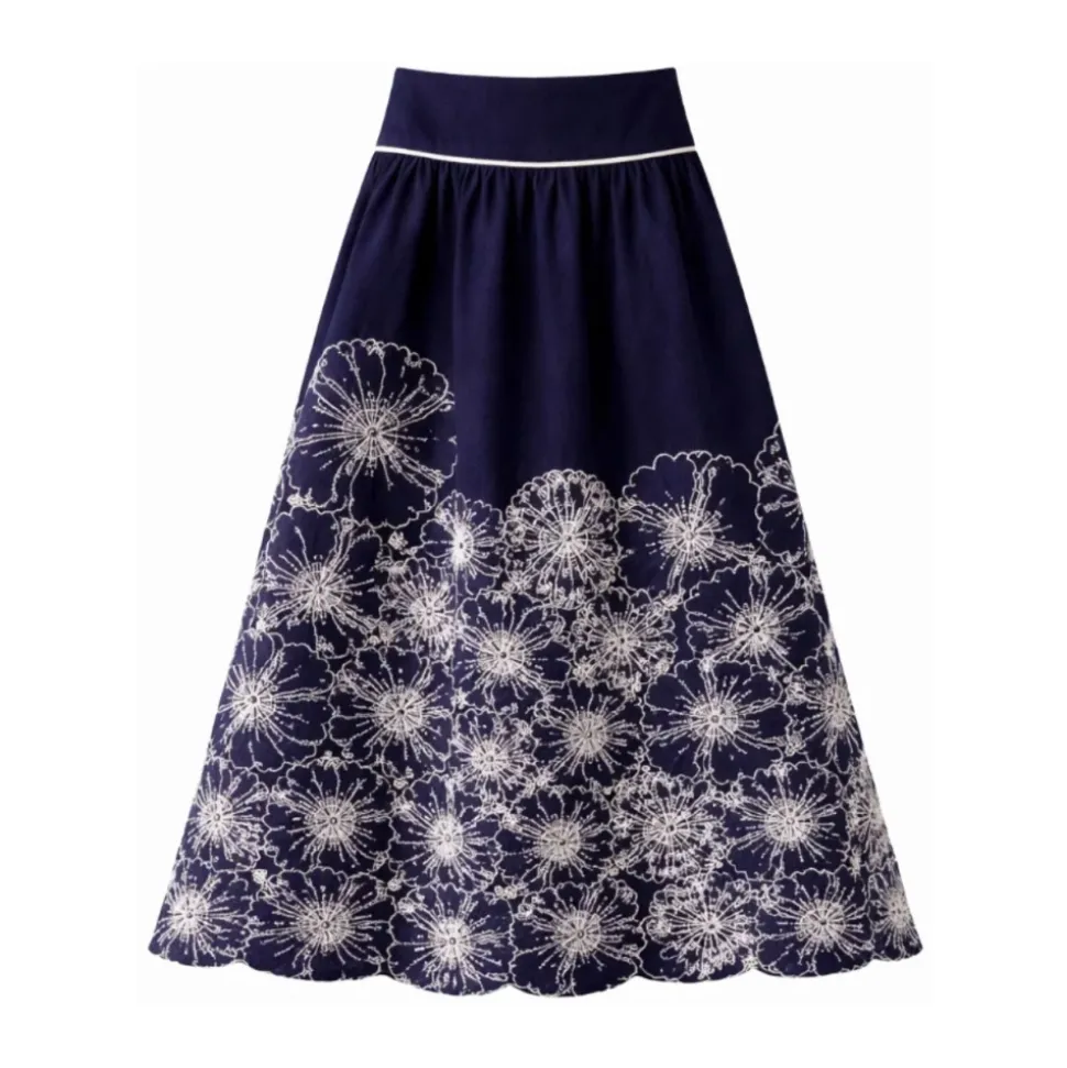 Falda Midi Richelieu