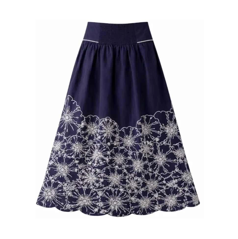 Falda Midi Richelieu