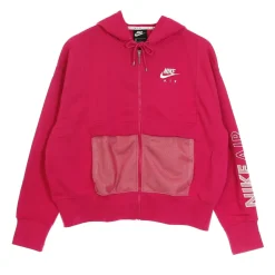 Fireberry/Blanco Sudadera con Capucha Cremallera Deportiva Air Top