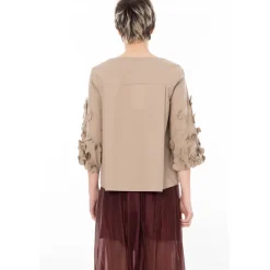 Flower Applique Oversize Tee