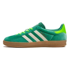Gazelle Indoor W Zapatillas de Terciopelo Verde