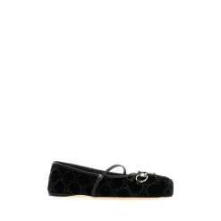 GG Crystal Horsebit Ballet Flat