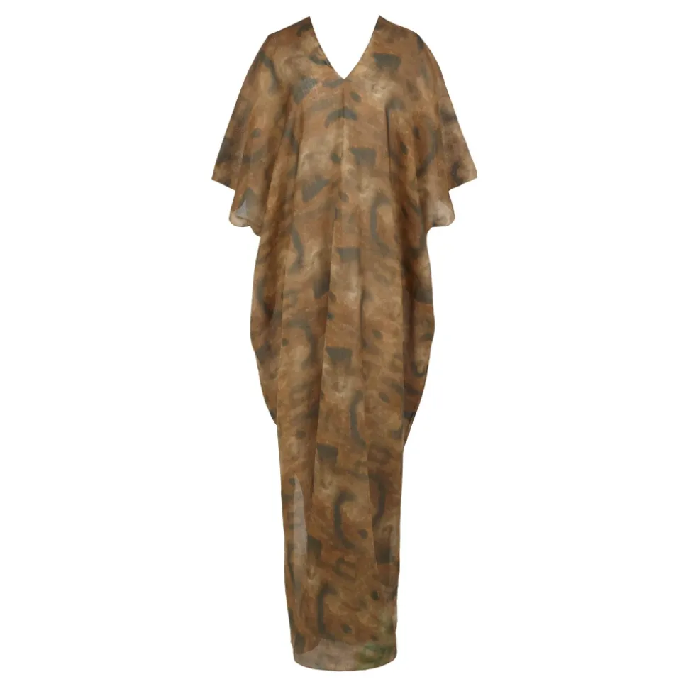 Kaftan, vestido de ramio taiyo print