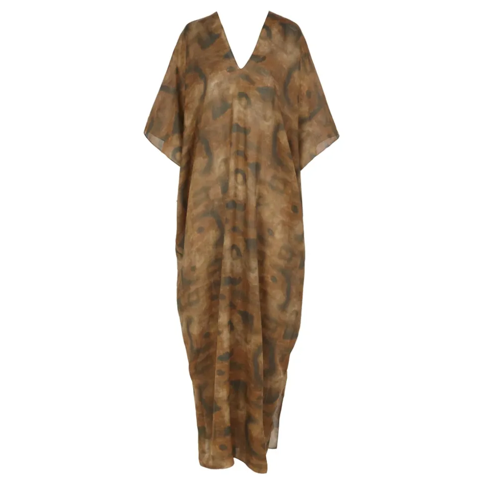 Kaftan, vestido de ramio taiyo print