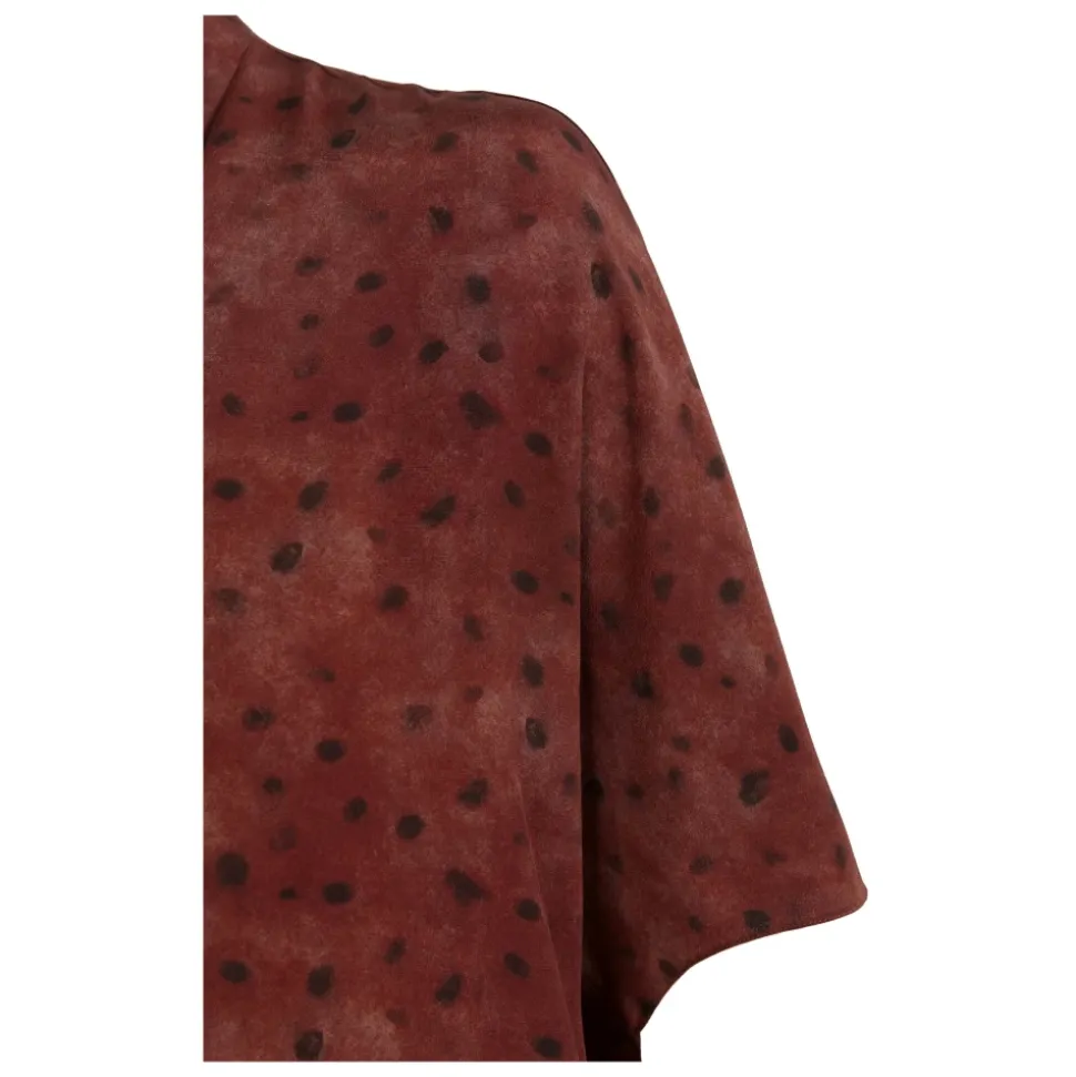 Lady bug, vestido de seda dots print-