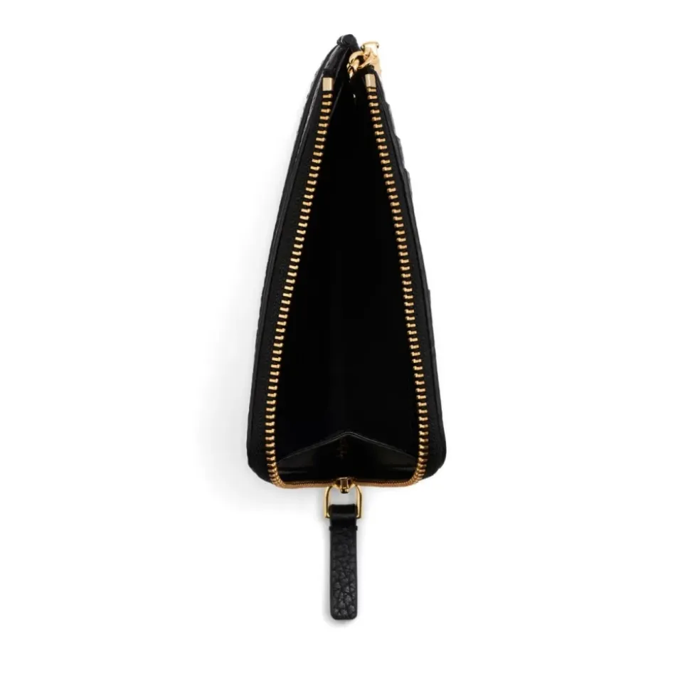 Leather Top Zip Multi Wallet