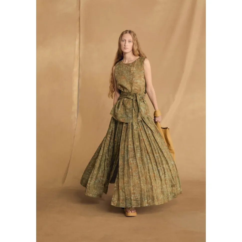 Lil, falda de ramio trap print-