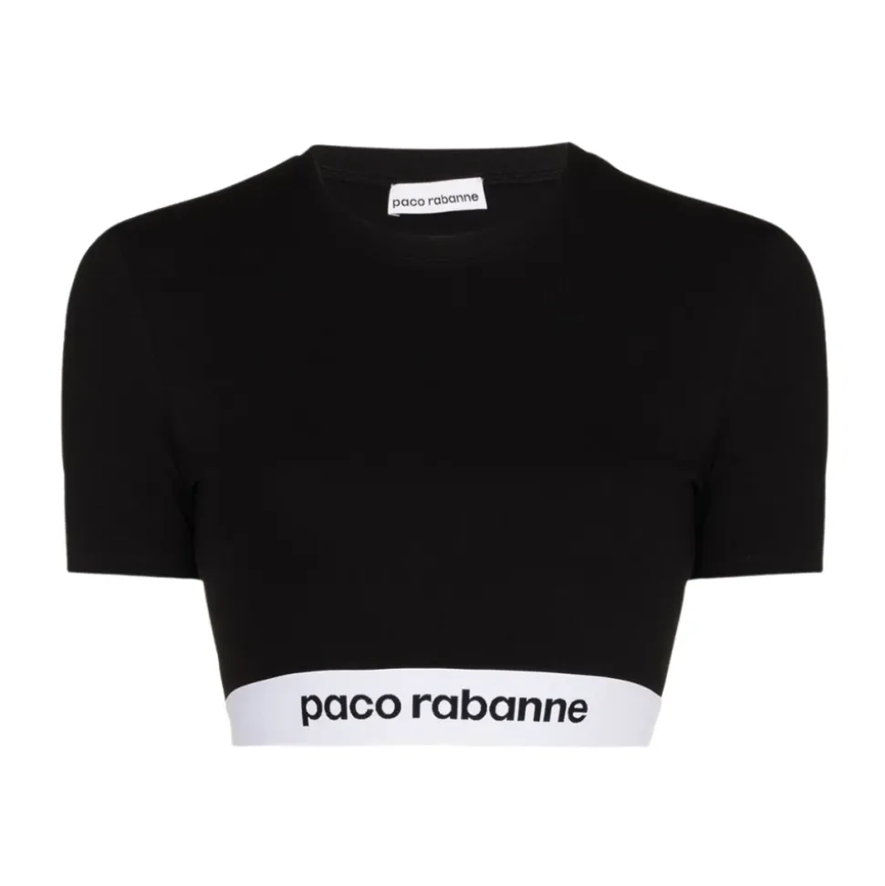 Logo Tape Cropped Top