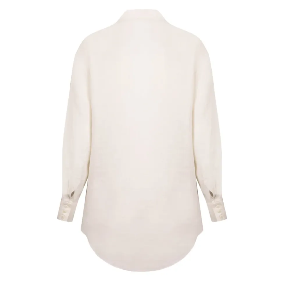 Marlo, camisa en lino crudo-