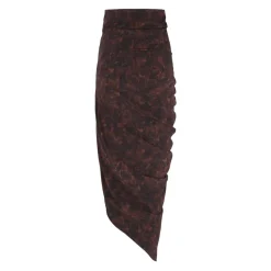 Mathilda, falda en seda stretch mata print-