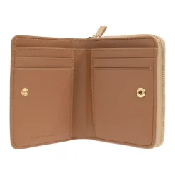 Mini cartera compacta de cuero