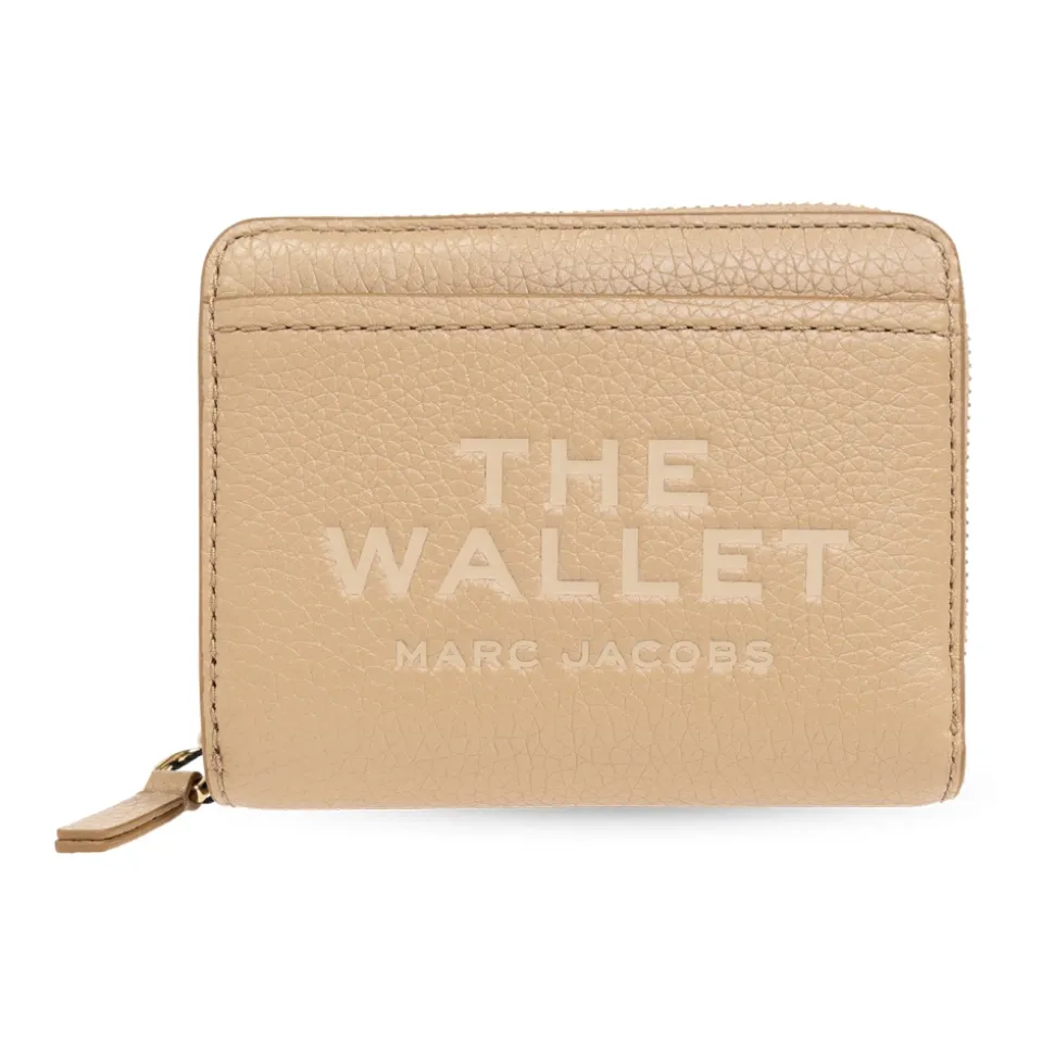 Mini cartera compacta de cuero