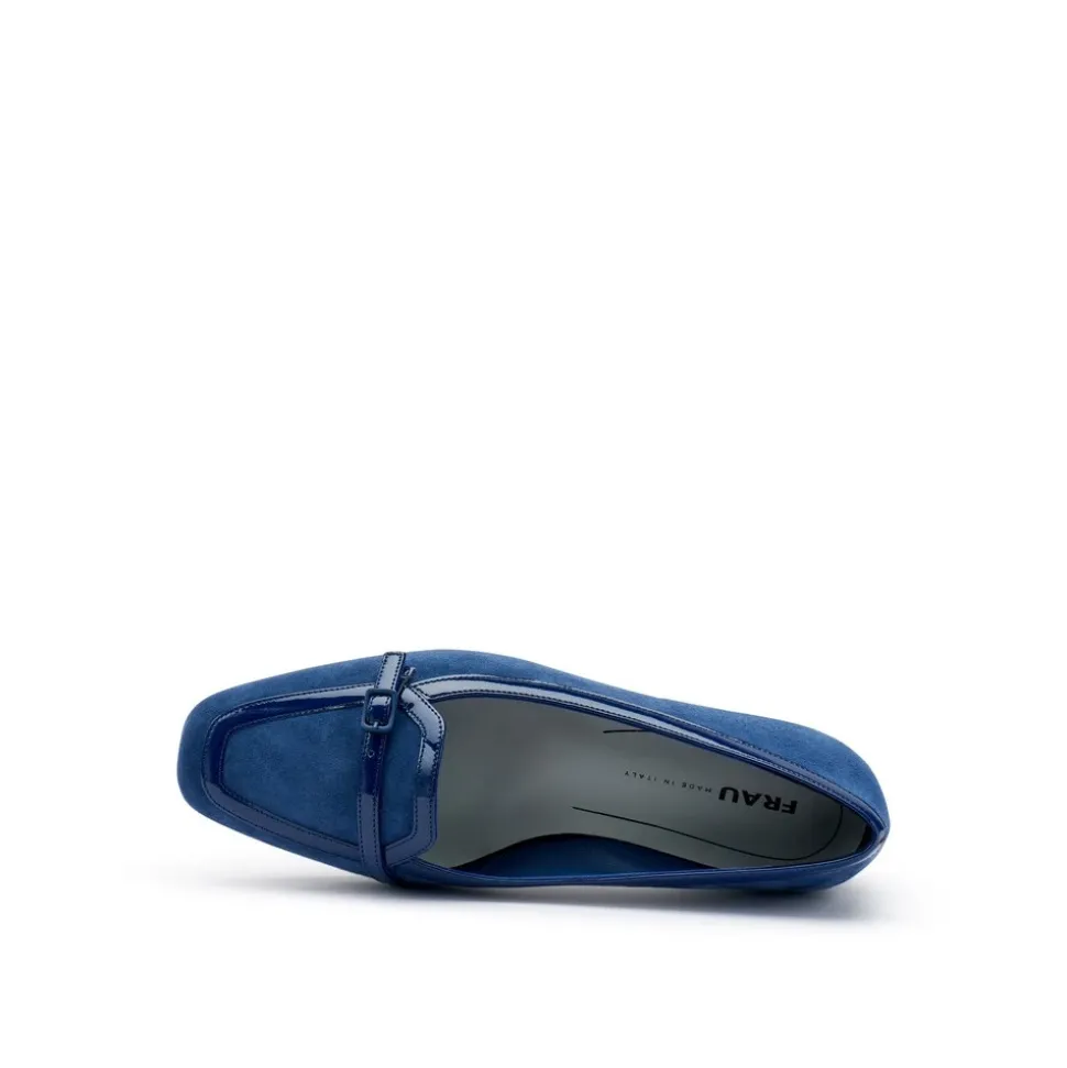 Mocasines de Ante con Ribete de Charol