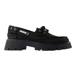 Mocasines de cuero chocolate