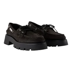 Mocasines de cuero chocolate
