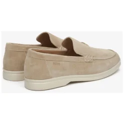 Mocasines de Terciopelo Natural Beige Arena para Mujer ER00113365