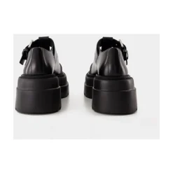 Mocasines Mary Jane Plataforma Negros