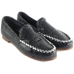 Mocasín Azul Tejido