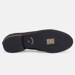 Mocasín de ante marrón oscuro