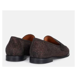 Mocasín de ante marrón oscuro