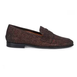 Mocasín de ante marrón oscuro