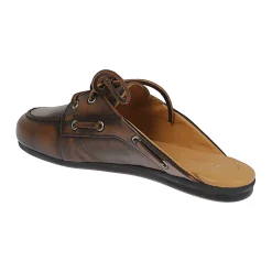 Mules Destalonadas de Mocasín de Piel