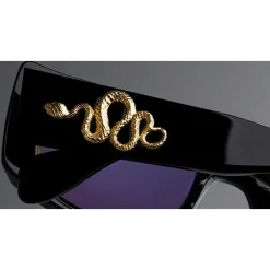 Negro Gafas de Sol Rectangulares