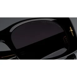 Negro Gafas de Sol Rectangulares