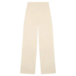 Organica, pantalon de talle alto marfil-
