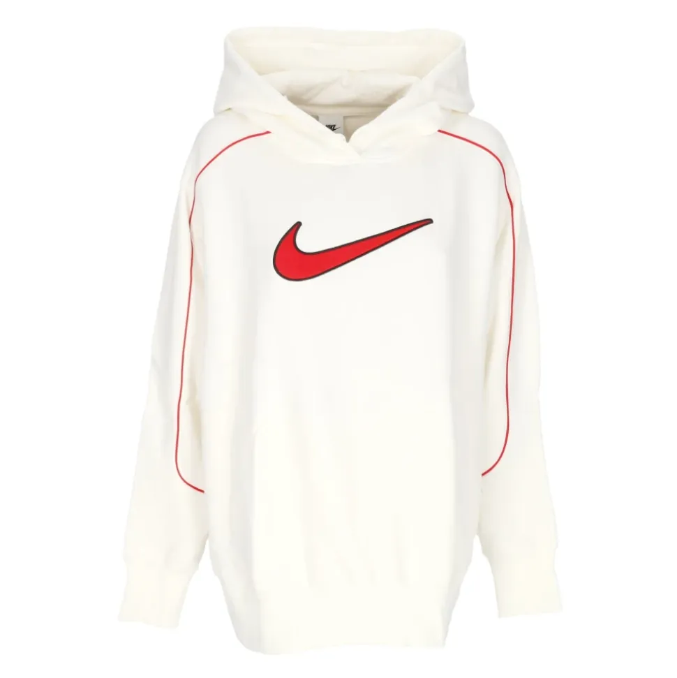 Oversize Swoosh Hoodie Rojo