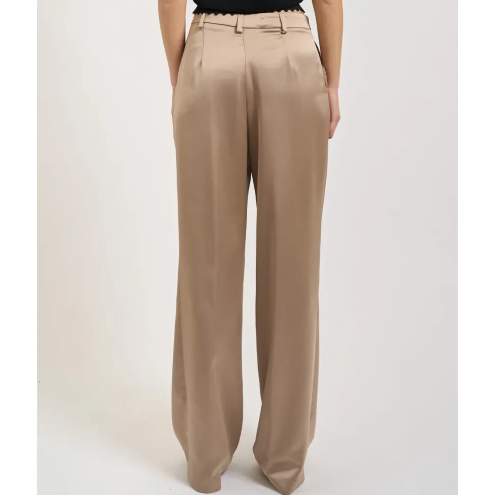 Palazzo Flare Satin Pant
