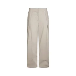 Pantalones Acampanados de Popelina