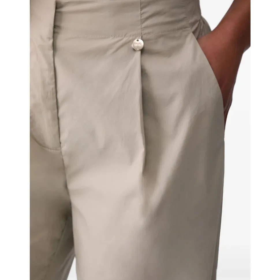 Pantalones Acampanados de Popelina