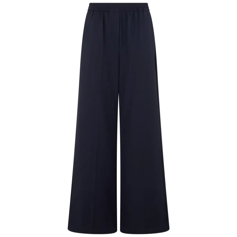 Pantalones Anchos de Lana Sueltos