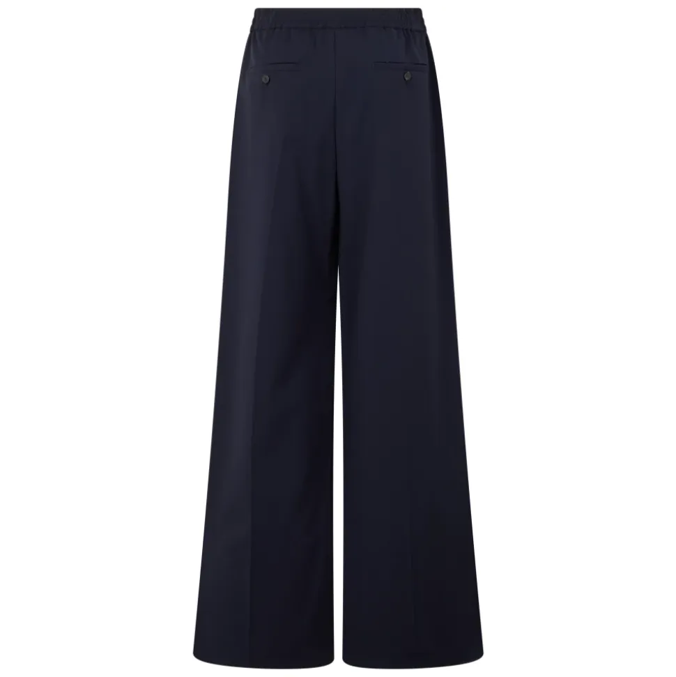 Pantalones Anchos de Lana Sueltos