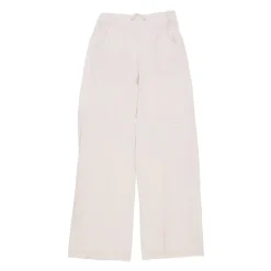 Pantalones Anchos Tejidos de Tiro Alto