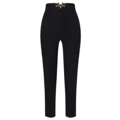 Pantalones capri con detalle de logo