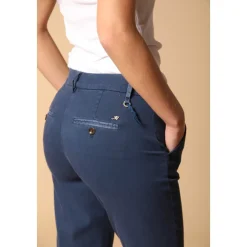 Pantalones Chinos Trompeta Azul Slim Fit
