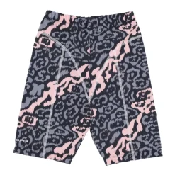 Pantalones Cortos Ciclismo Leopardo Rosa/Gris