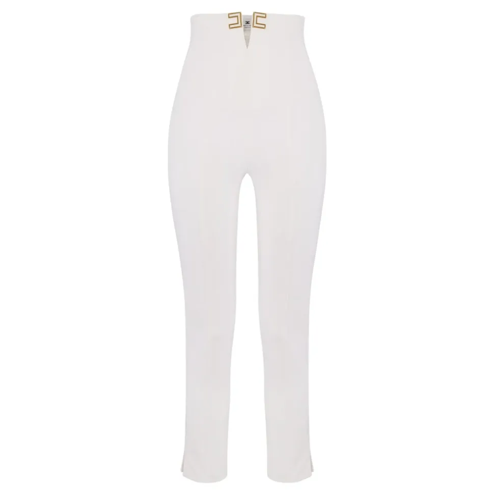 Pantalones de Crepé Elástico Doble