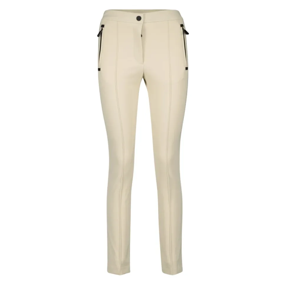 Pantalones de esquí beige slim fit
