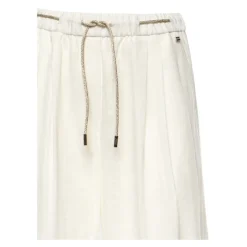Pantalones de gasa con mezcla de lino
