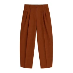 Pantalones de Lino con Pliegues