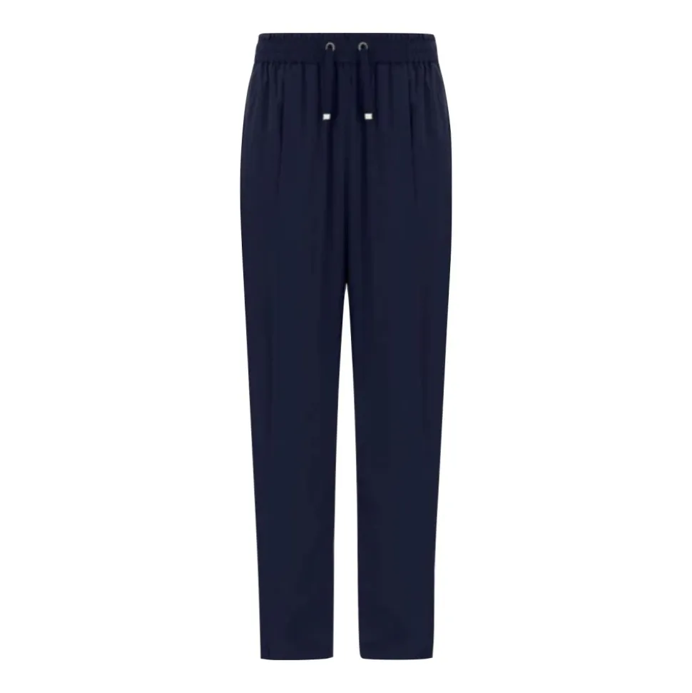 Pantalones de Nylon con Cordón y Cintura Elástica