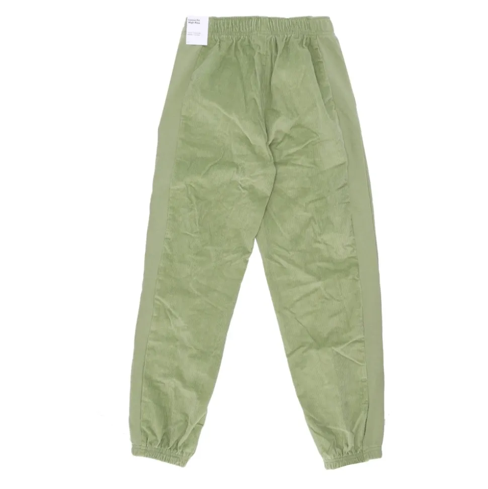 Pantalones deportivos de pana con forro polar de cintura alta