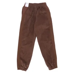 Pantalones deportivos de pana con forro polar de cintura alta