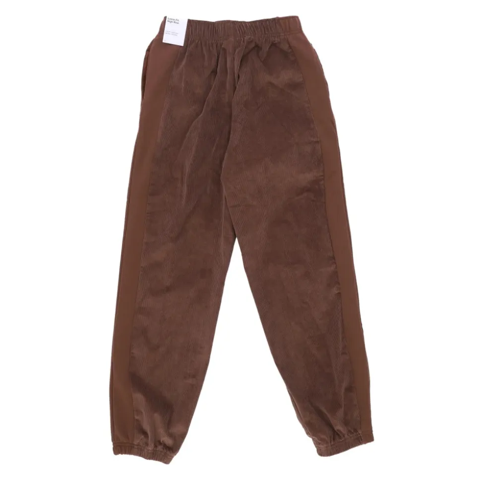 Pantalones deportivos de pana con forro polar de cintura alta